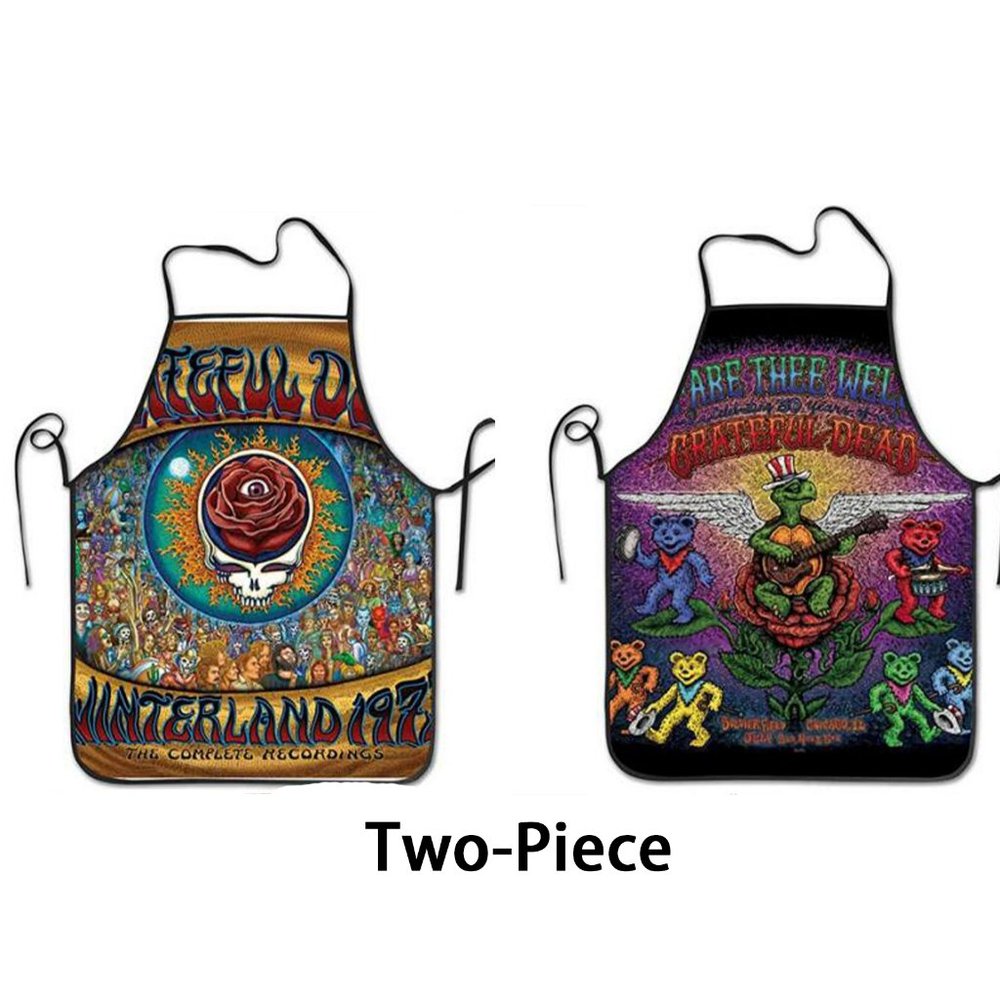 Grate Ful Skull Dead Aprons Fashion Cooking Waist Adjustable Grateful *2 - Picture 1 of 6
